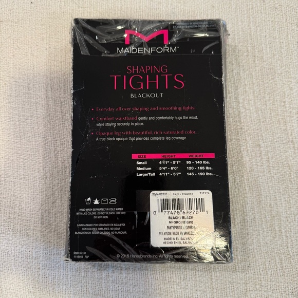 NWT SET of FOUR Maidenform Blackout Shaping Tights - Picture 7 of 8